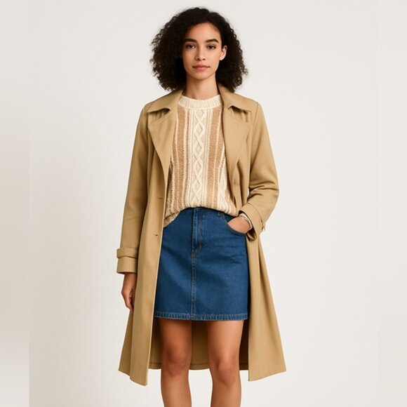 Esprit Vintage Oversized Cowl Neck Chunky Cable Knit Sweater - Picture 14 of 14